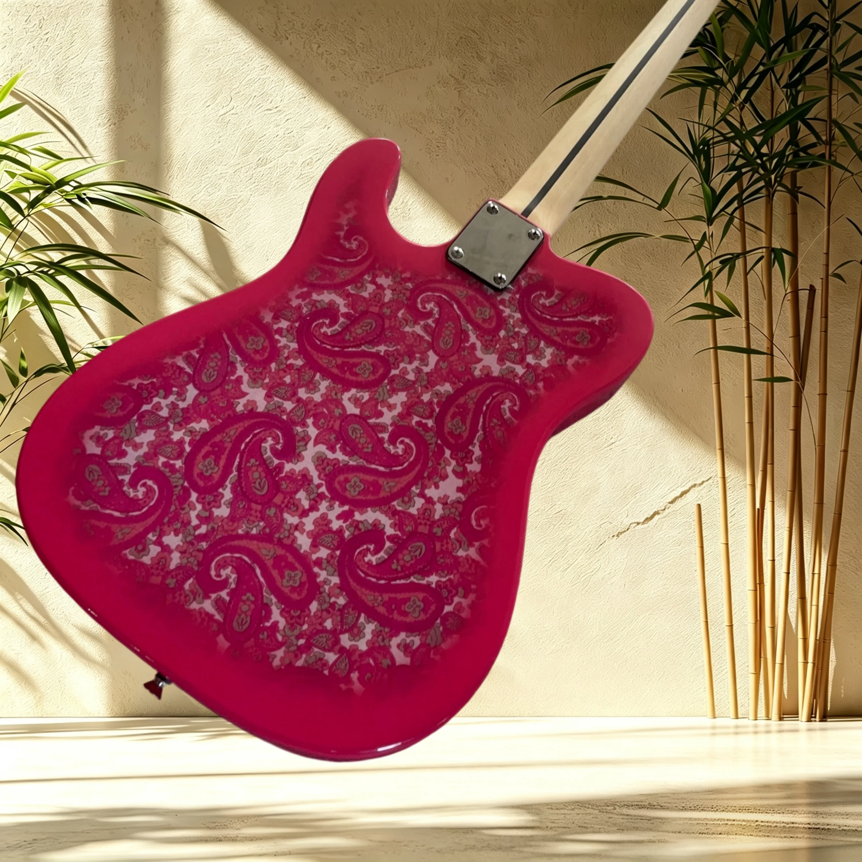 TL Red Paisley Pattern Electri - Musical Instrument Mandolin review and price