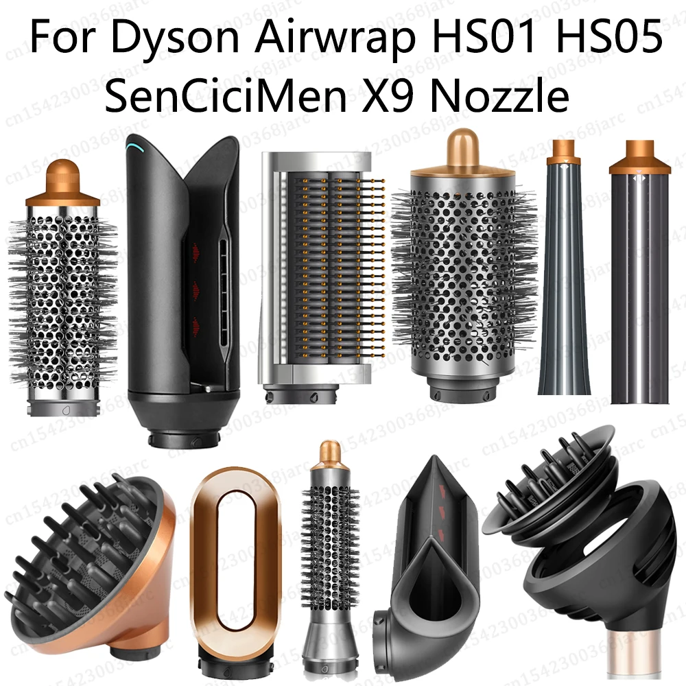 Haarstyler Düse für Dyson Airwrap HS01 HS05 Sencicimen X9 Haartrockner Zubehör Multi Lockenwickler Harte weiche Glättungsbürste