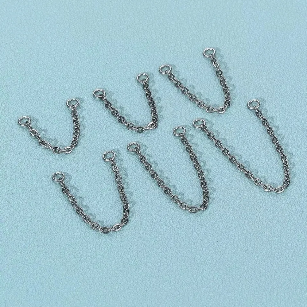 Titanium Nose Chain Three Laye - Body Jewelry And Earrings ulasan dan harga