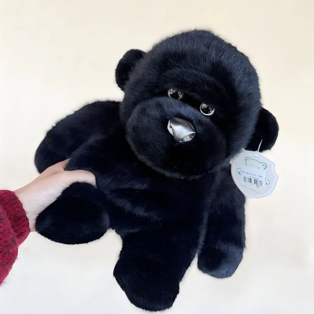 

Lovely Gift Stuffed Animal Black Gorilla Wild Zoo Simulation Stuffed Gorilla Ultra Soft Cartoon Chimpanzee Children's