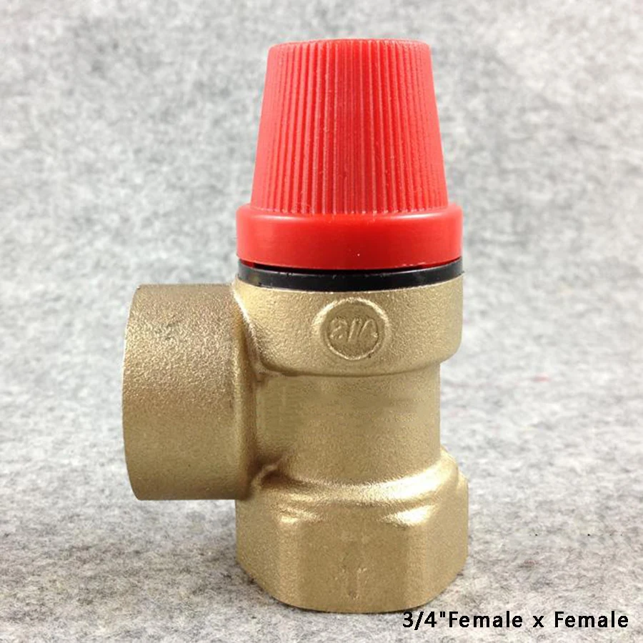 Brass Safety Valve Drain Relief Switch For Solar Water Heater 1/2\