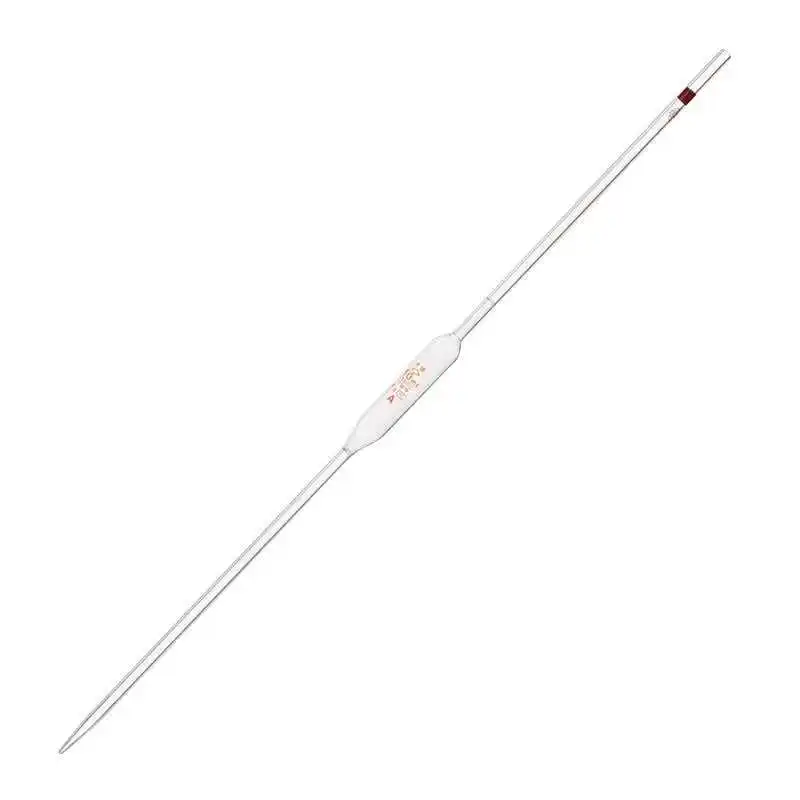 Glass bulb pipette with single graduation scale, fat bulb pipette, 1/2/3/5/10/15/20/25/50/100ml single-marked pipette