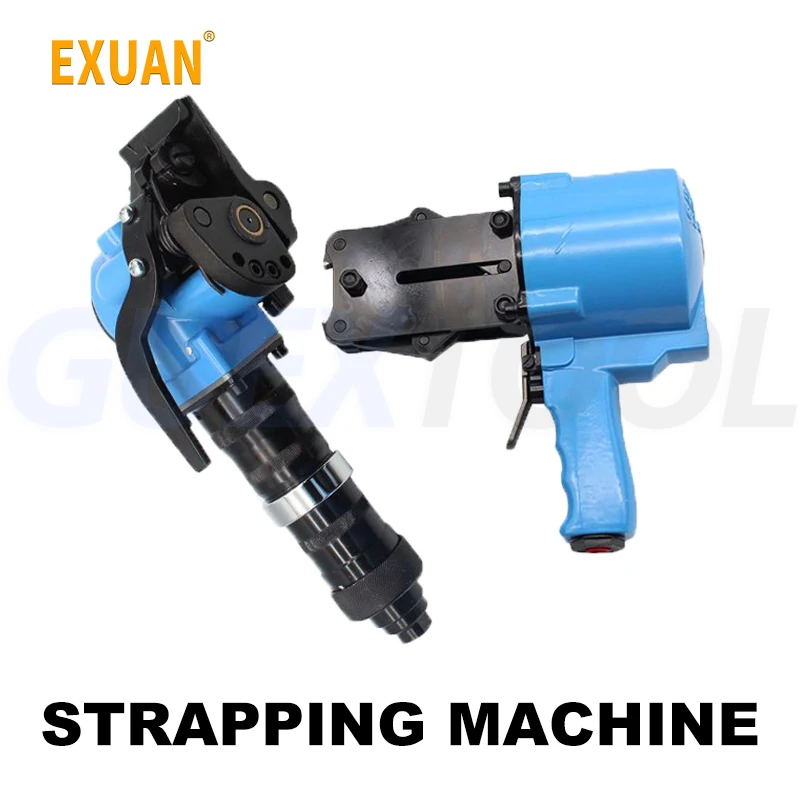 Seperation Pneumatic Steel Strapping Machine Pneumatic Tensioner Sealer Metal Banding Packing Machine Steel Strapping Machine