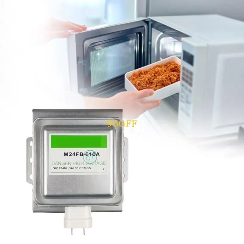 96GF Efficient Microwave Oven Magnetron 900W Microwave Tube M24FB-610A Electronic Heating Tube Metal Texture Microwave Part