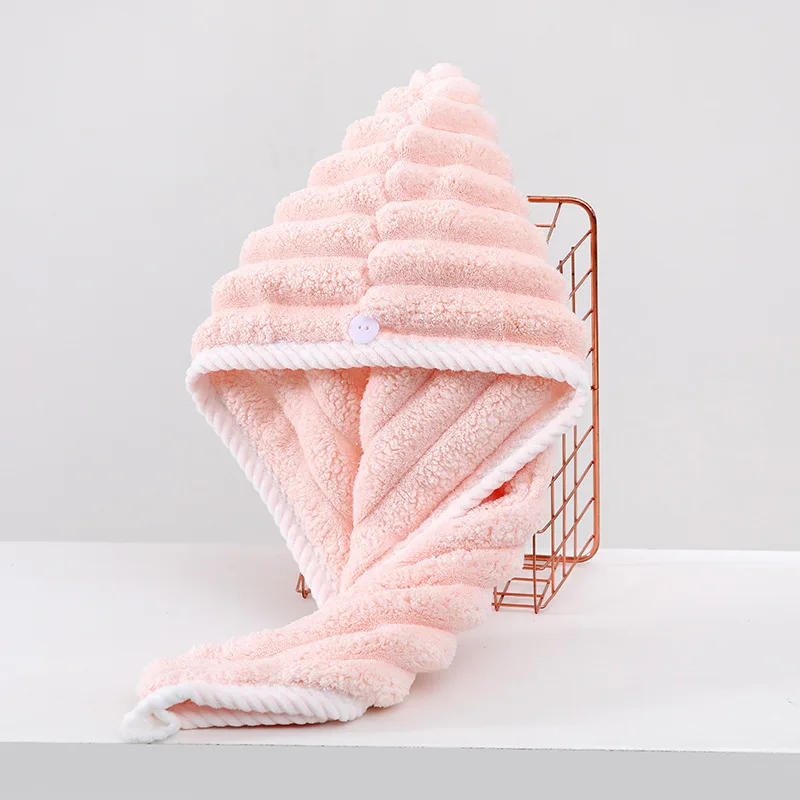 Trockenhaarkappe für Frauen, verdicktes und super saugfähiges Kopftuch zum Abwischen von Haaren, schnell trocknende Kappe, Handtuch für trockenes Haar – Detail 9