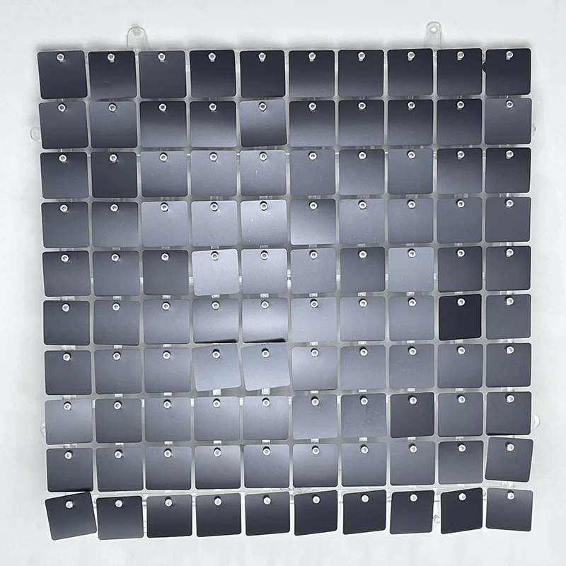 12/16/18/24PCS Shimmer Muur Achtergronden ZWART Vierkant Pailletten Wandpaneel Achtergronden Party achtergronden voor Bruiloft Verjaardag Decor