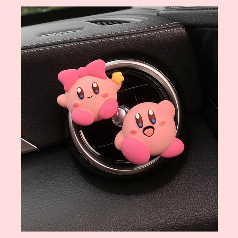 Cartoon Kirby Car Perfume Cars Air Outlet Aromatherapy Decoration Kawaii Auto Ornament  Fragrance Fragrant Stone Ornament Gifts