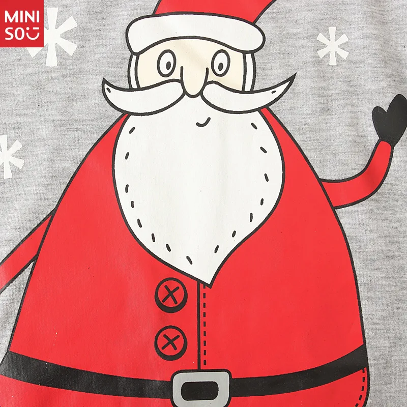 Conjunto de disfraz de Papá Noel para niños de 2 piezas, camisa de manga larga y pantalones