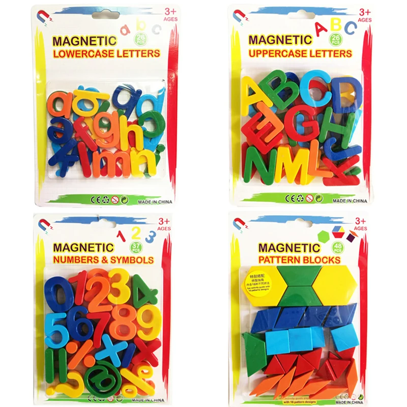 Magnetic Alphabet Letter Plastic Refrigerator Sticker Kid Learning Spelling Counting Educational Toys Colour Refrigerator Magnet