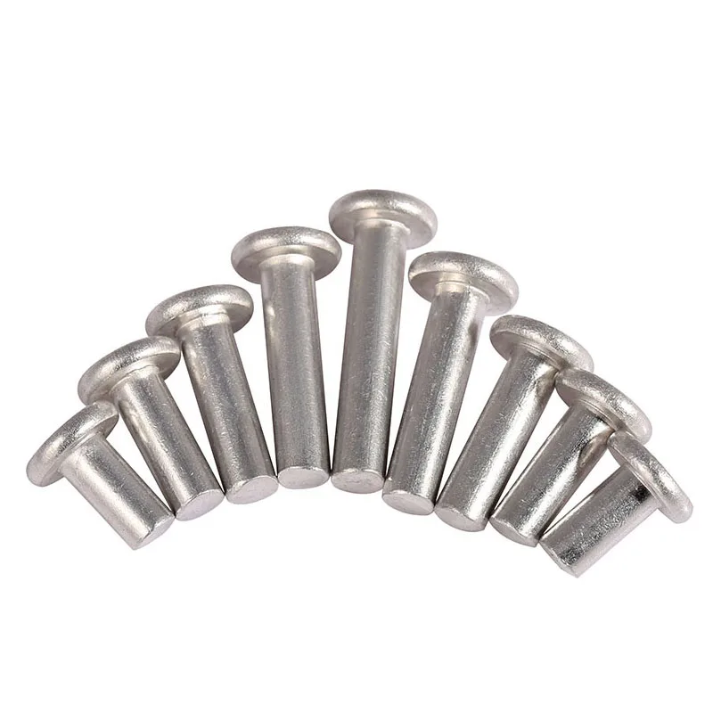 Aluminum Round/Button/Countersunk Flat Head Solid Rivet Self Plugging Rivets M2 M2.5 M3 M4 M5 M6 M8