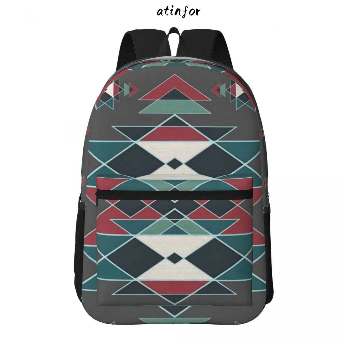 atinfor Native Southwestern Indian Art Printing Women Backpack Student Bookbag School Bag for Teenage Girl 17 inches image 2