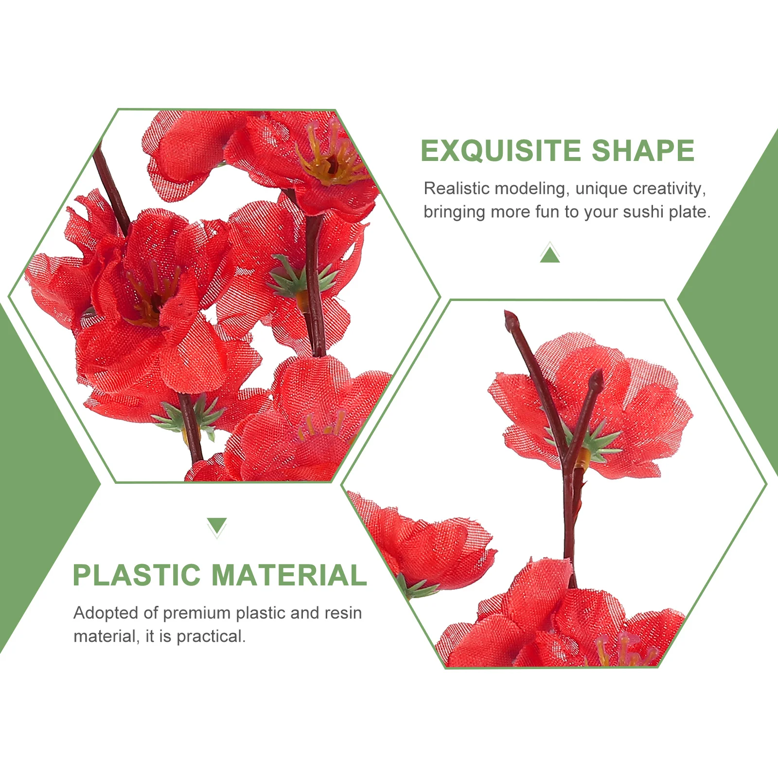 

Fake Flowers Blossom nament Realistic Modeling Unique Sushi Sushi Fake Flowers Plate Decorations Tray nament