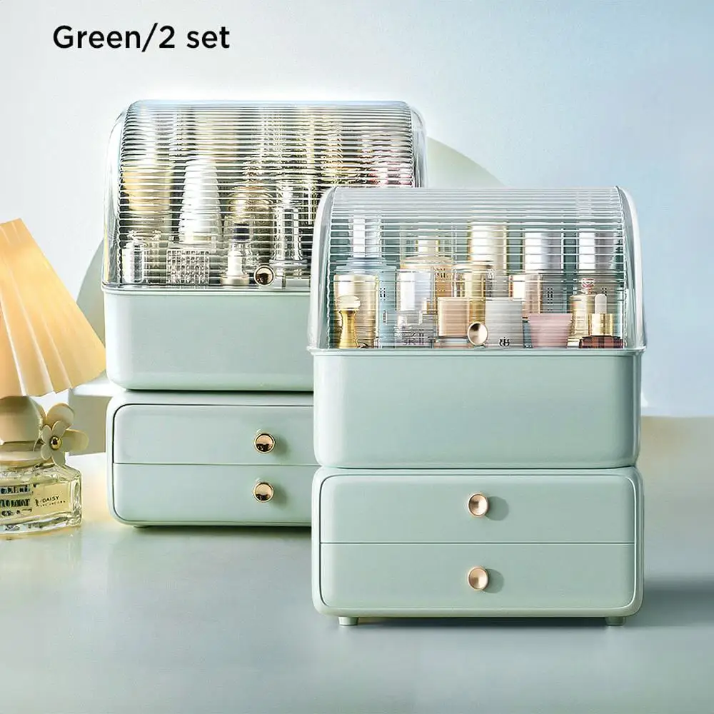 Waterproof & Dustproof Makeup Organizer Box - Durable Cosmetic Storage Solution