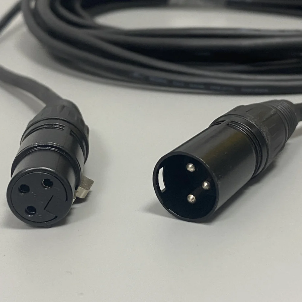 Imagem -03 - Cabo de Luz de Palco com Conector Xlr Dmx 3pin Plug Fio de Transferência de Sinal para Controlador Dmx Par Led Moving Head Audio 2m 10 Pcs