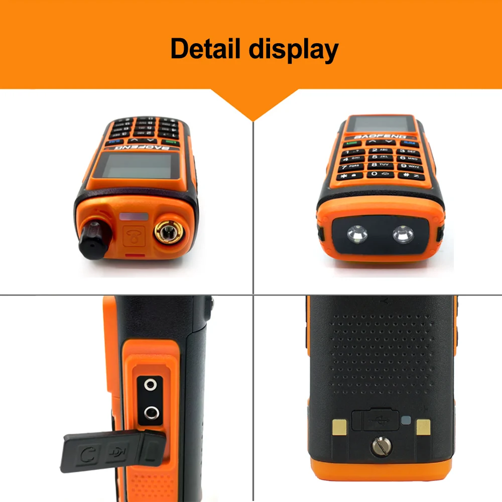 Baofeng UV-17 Walkie Talkie 108-130MHz Luftband UV 200-260MHz 350-355MHz FM Radio sechs Bänder erhalten Freq Copy wasserdichte Jagd