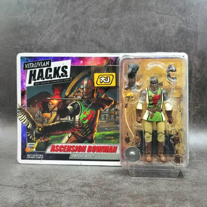 Figurka kolekcjonerska Boss Fight Studios BFS - Ascension Bowman, model zbroi, statuetka, zabawka, prezent z szczegółowymi detalemami Vitruvian Hacks
