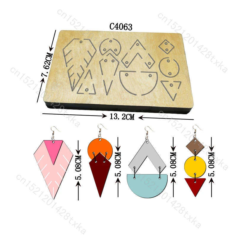 

Новые серьги Деревянные штампы для вырезания Скрапбукинг C4063 Несколько стилей