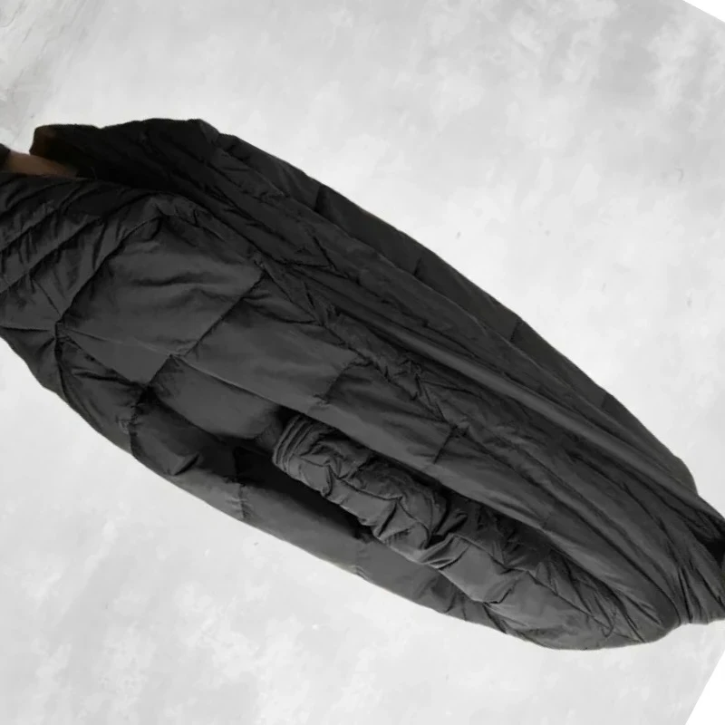 Winter Übergroße Lose 90% Weiße Entendaunen-Jacke Langer Mantel Wasserdichte Daunenjacke für Damen Dick Lässig Zen-Inspirierte Eleganz