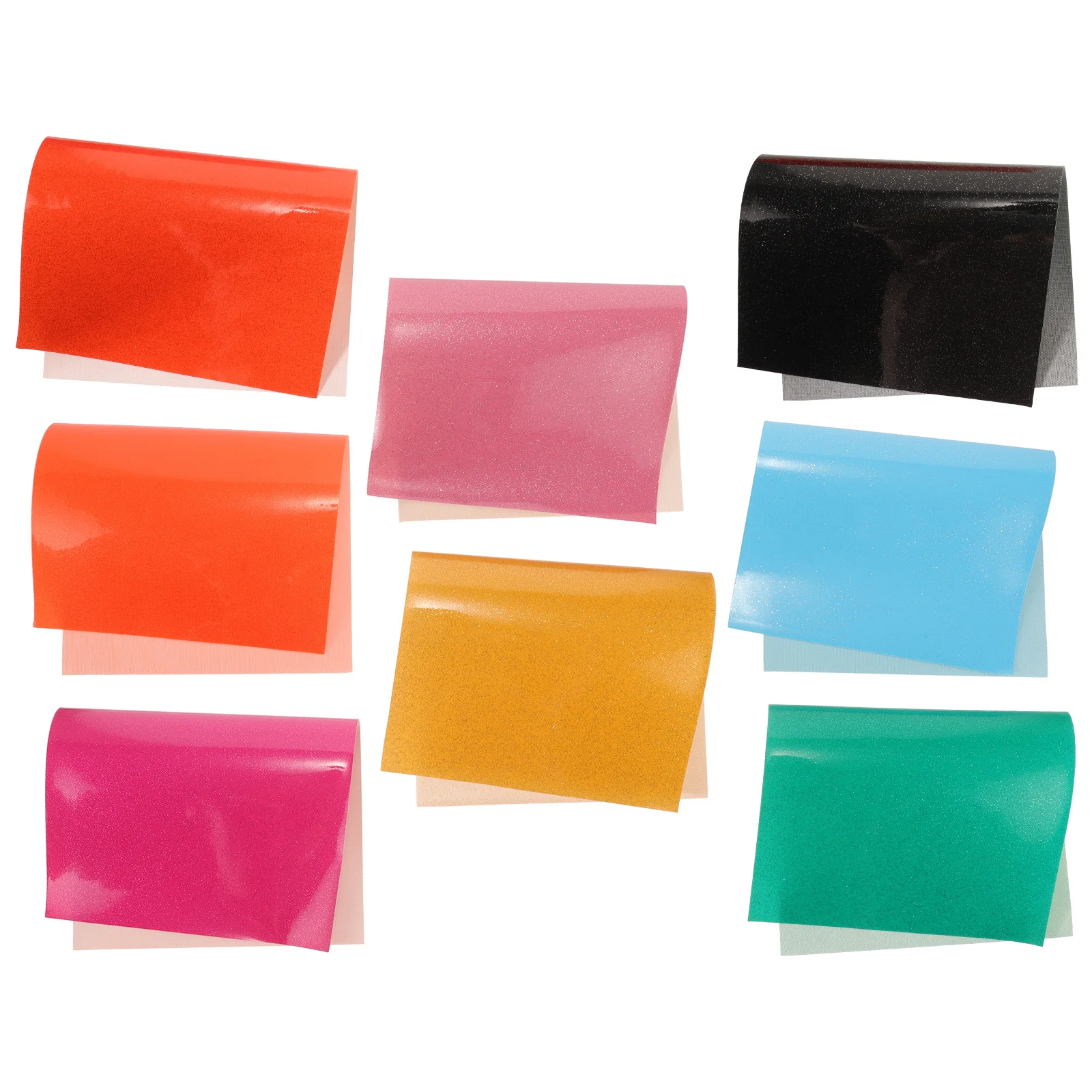 

8 Sheets PVC Jelly DIY Craft Sheet Tote Bag Making Materials Earring Hair Bow Accessories Crafting Supplies