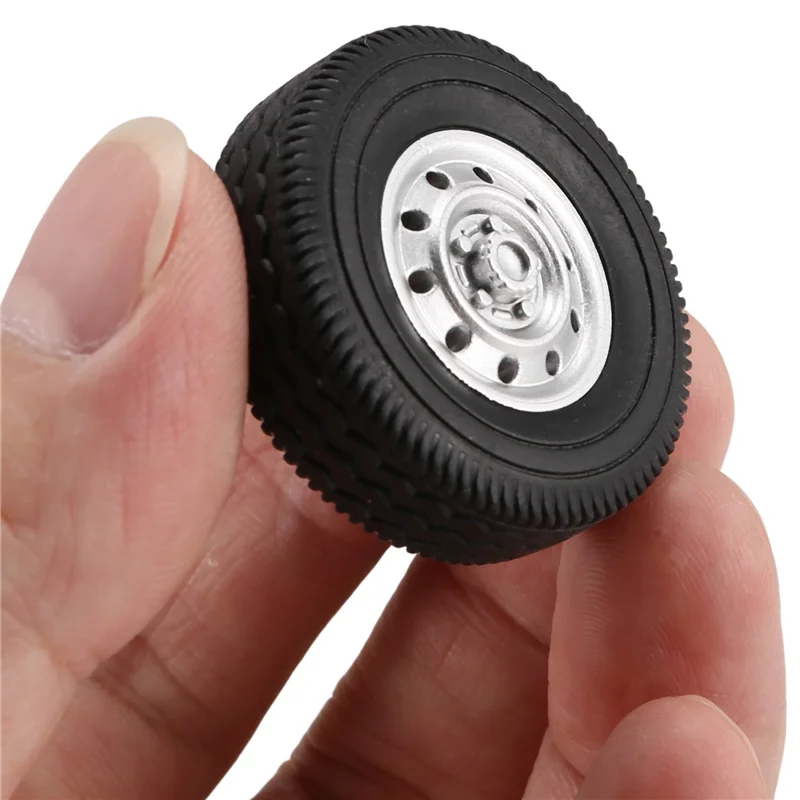 

SQPP-20Pcs Rubber Wheel Tire Tyre For WPL D12 Mini 1/16 RC Drift Truck Car Spare Parts Accessories