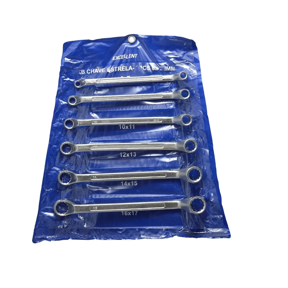 Staged Star Keys Set 6 To 17 Robust Carbon Steel Tool Resistant and Practicing