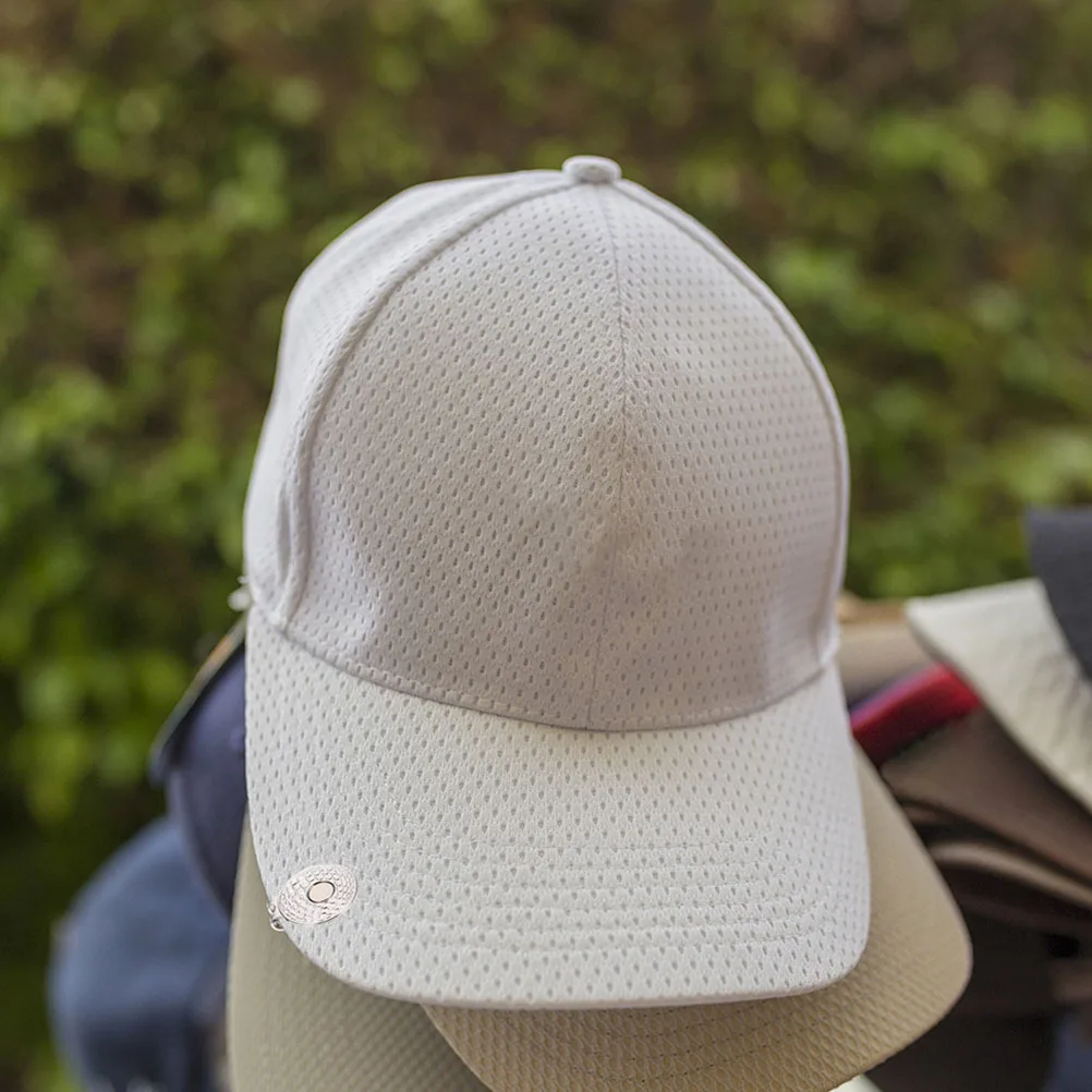 

2pcs Golf Ball Mark Hat Metal Clips Durable Zinc Alloy Portable Decorative Marker Supply Gifts Training Accessories