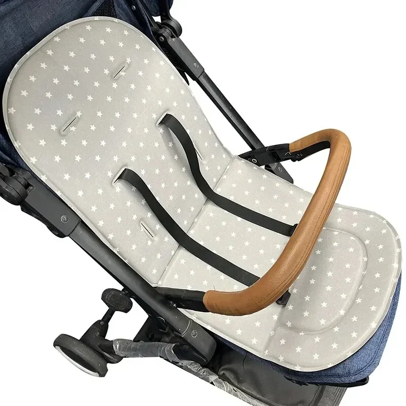 Baby Stroller Leather Cushion Baby Dining Chair Leather Cover PU Composite Sponge Stroller Mattress Soft Pad Large Sizes