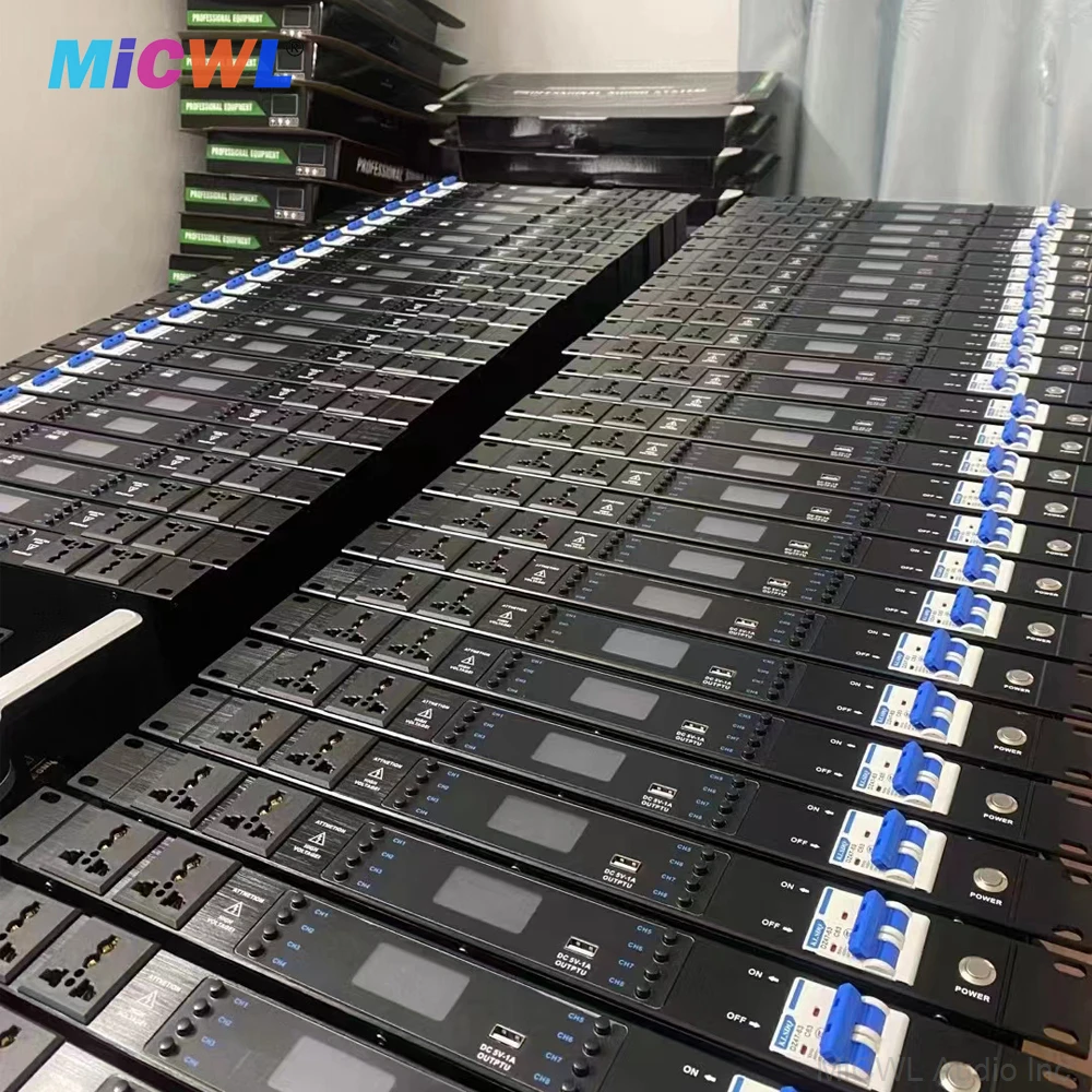 S10 10 Output Rack Mount Power Sequence Controller 30A 8000W Conditioner Surge Protector Power Supply Regulator Air Switch view 6