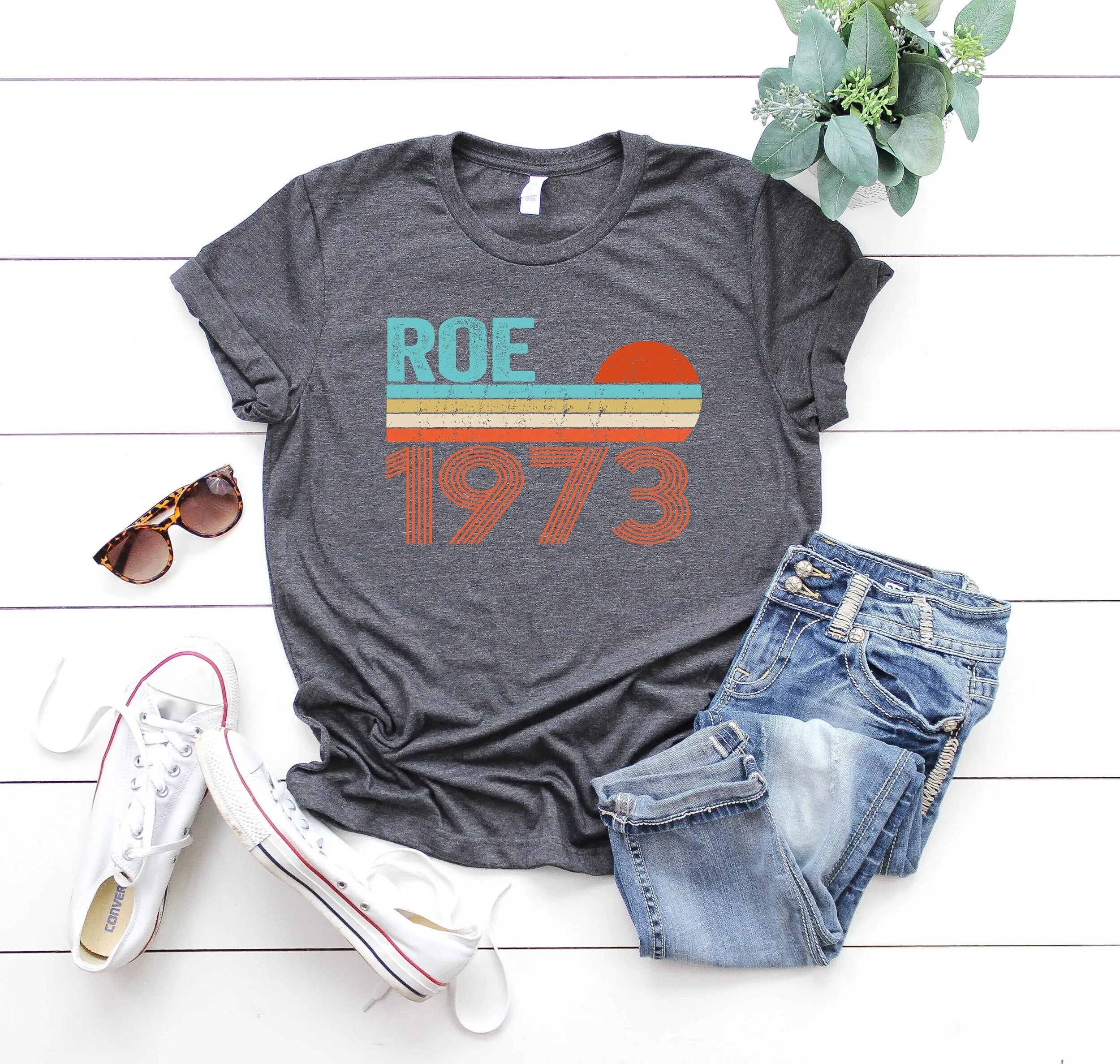 Roe 1973 Vintage Retro T Shirt Pro Choice Protect V Wade My Body Womens Reproductive Rights Abortion Rbg