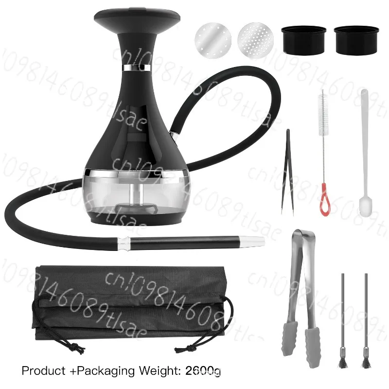 Eco-Friendly Portable Vaporizer for Hookah Shisha Nargile – Smokeless, Charging & Heating, Carbon-Free