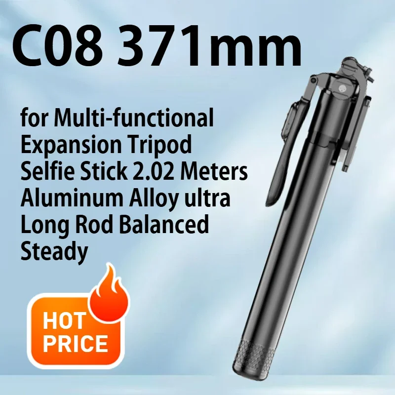 

C08 Tripod portable selfie stick, anti shake and extendable device, Bluetooth phone holder, handheld camera tool