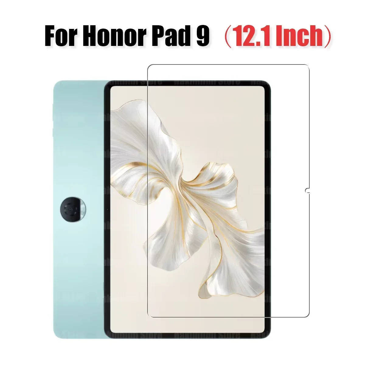 2PCS For Huawei Honor Pad 9 2024 Tempered Glass Screen Protector 12.1 inch Tablet Bubble Free HD Anti-Scratch Protective Film