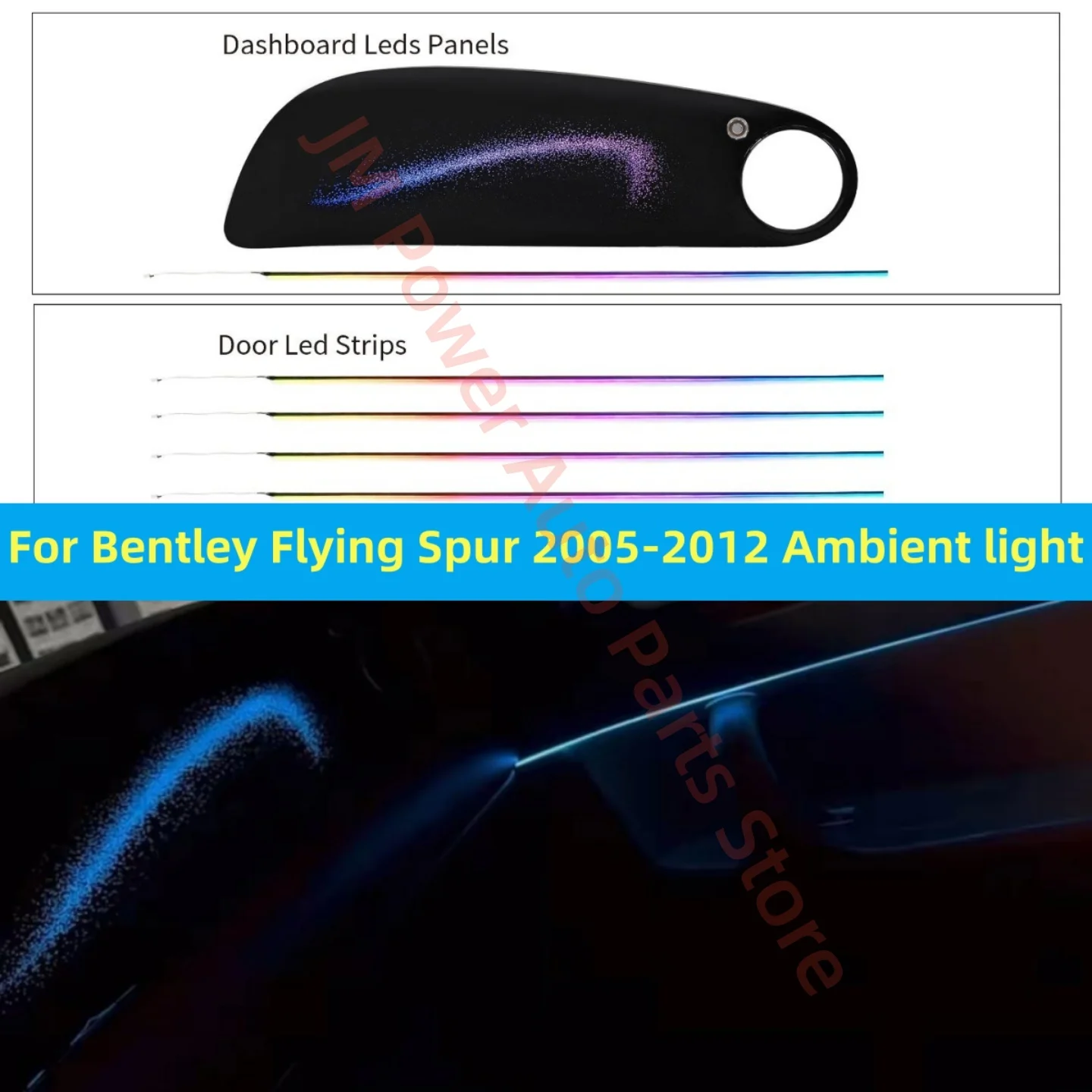 For Bentley Flying Spur 2005-2012 LED Ambient light Car Interior Lighting Upgrade Car accessories Foot lights Atmosphere lamp