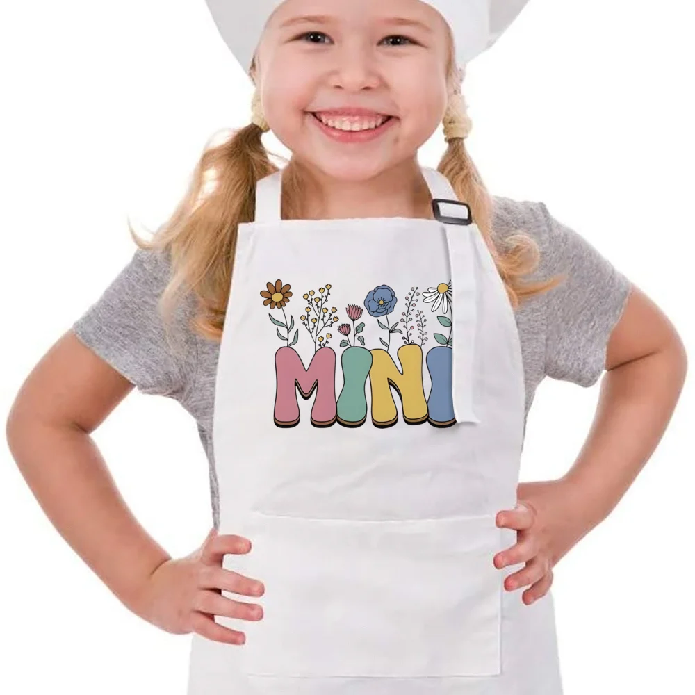 Mama & Mini Matching Family Apron Mother\'s Day Gift Adult and Child Matching Aprons Mommy Daughter Family Match Baking Apron