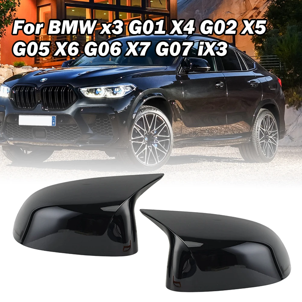 

Car Side View Mirror Covers For BMW X3 X4 X5 X6 X7 G01 G02 G03 G05 G06 2018-2023 Modified version Door Rearview Mirrors Caps