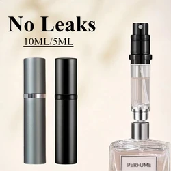 Atomizador de Perfume de 5ml, contenedor de líquidos portátil para cosméticos, Mini pulverizador de aluminio para viaje, botella rellenable vacía, nkeсakatка