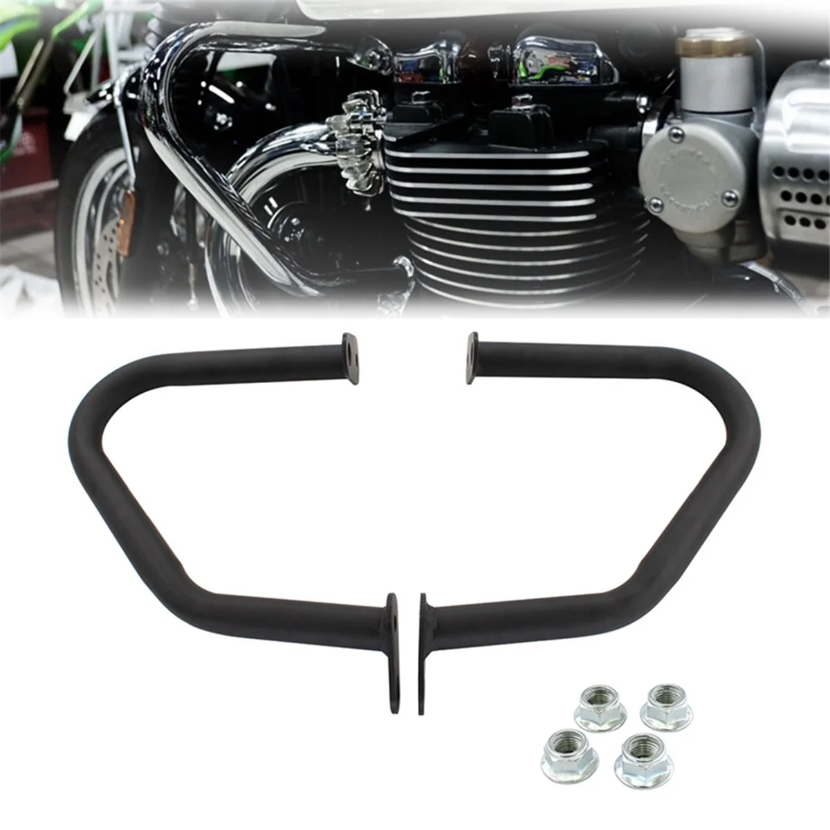 Bumper Engine Guard Crash Bar for Triumph Bonneville T100 T120 Thruxton 1200 R Street Cup / Twin Bonneville Bobber 2021