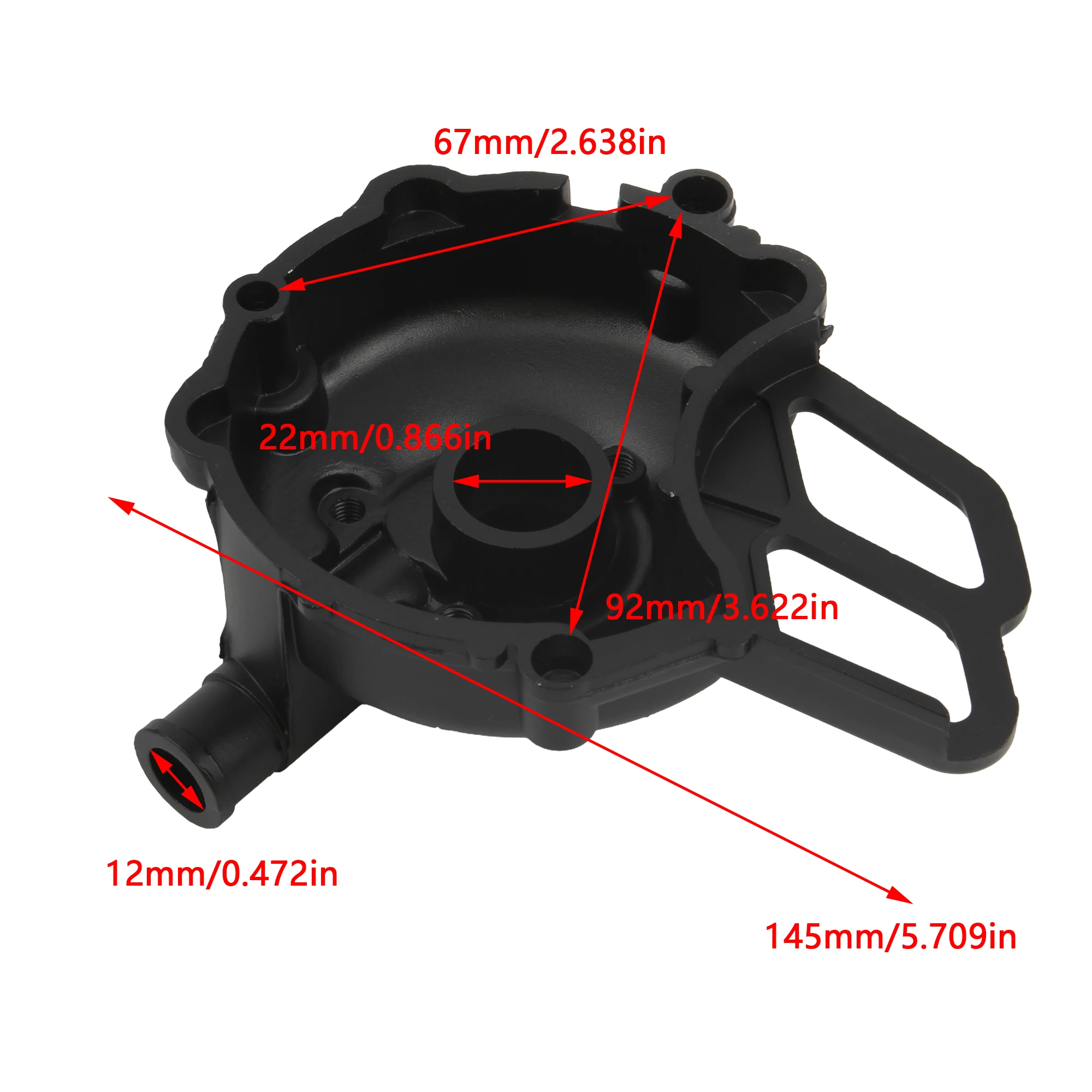 Powermotor For KTM 50 50CC SX50 2002-2008 Dirt Bike Motocross Left Water Cooled Magnetic Motor Cover With Water Pump Intake Pipe