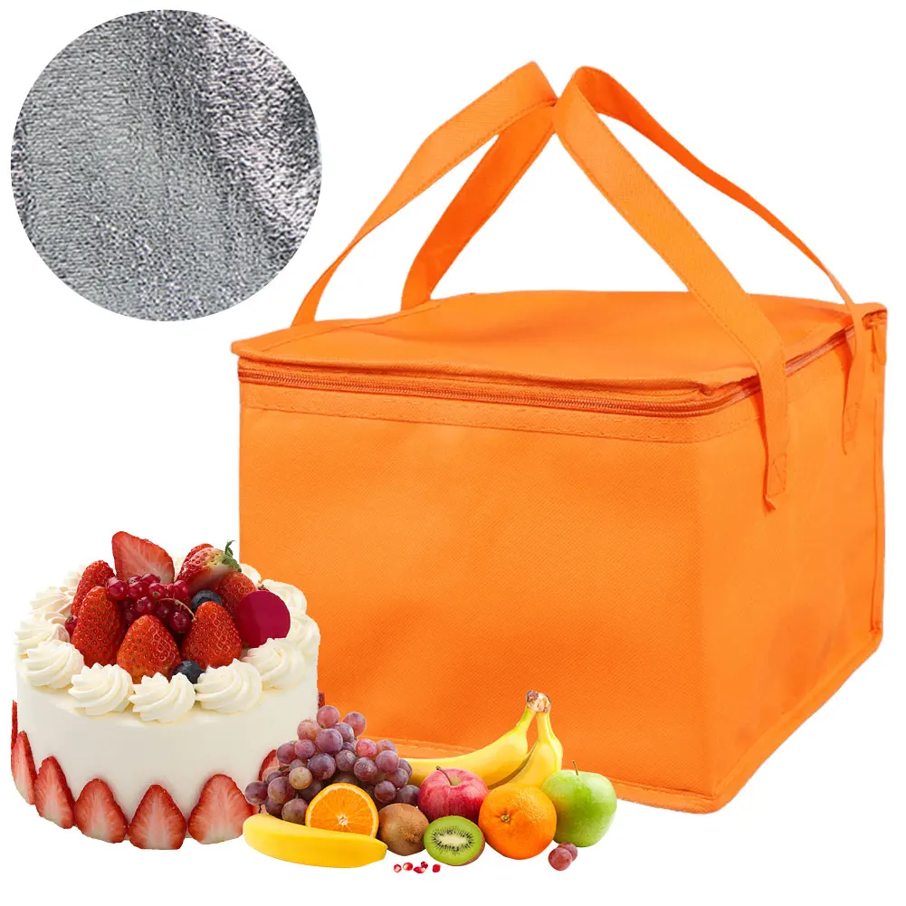 Food Pizza Delivery Insulated Bag Reusable Insulated Thermal Storage Holder Outdoor Picnic Lunch Bag for Hot and Cold Food