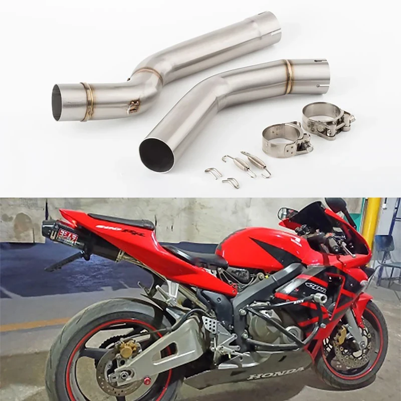 Motorrad-Auspuff-Verbindungsrohr für Honda CBR600 CBR600RR F5 Auspuff-Mittelrohr 2005-2017 CBR600RR Auspuff-Schalldämpfer