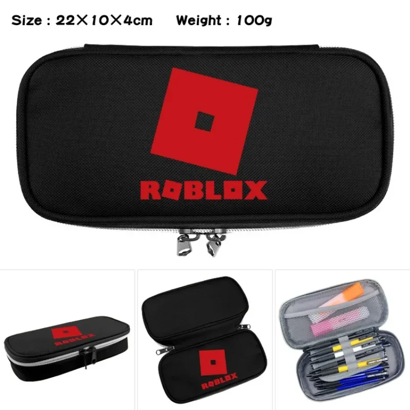

Robloxs Pencil Case Student Product Girl Boy Pen Case Bag Anime Figure Large Capacity Pencil Box Pouch Stationery Supplies