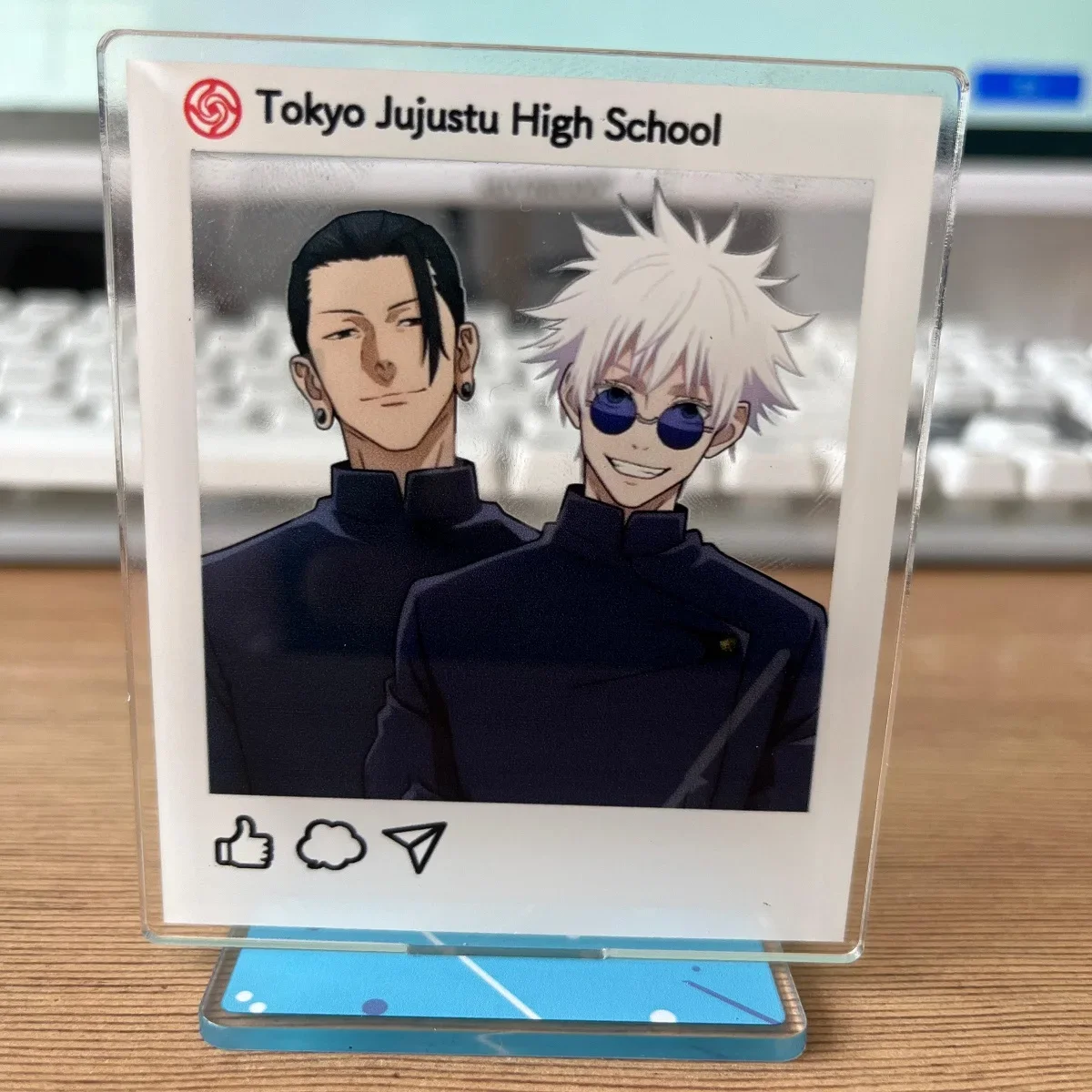 

Anime Jujutsu Kaisen Gojo Satoru Getou Suguru Acrylic Stand Figure Standing Model Plate Desk Decor Collection ornaments Gifts