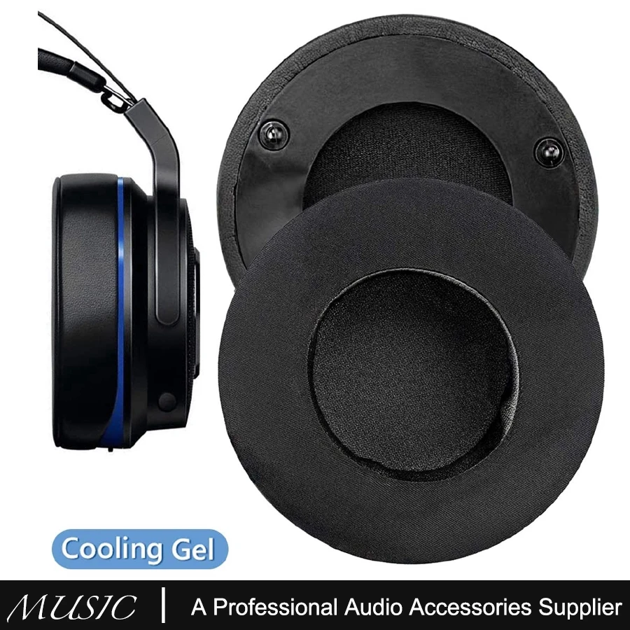 

NUNUVV Replacement Ice gel Ear Pads Cushion Cover Earpads With plastic buckle for Razer Thresher Ultimate Dolby 7.1 Headset ,