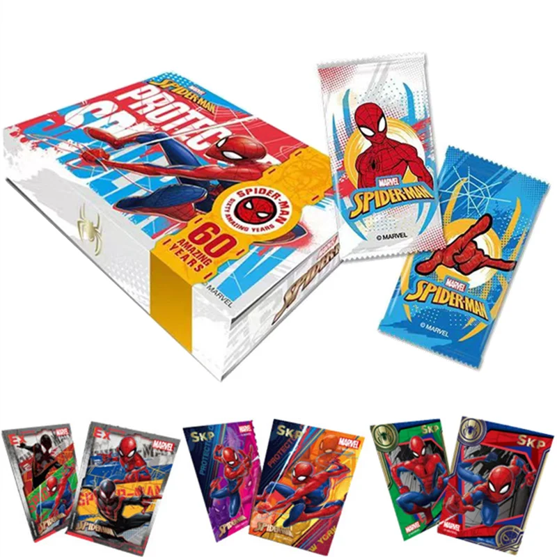 Marvel-tarjeta de Iron Man Spider-Man, juego de cartas genuino de Avengers Alliance, universo paralelo, juguete de regalo de Navidad, novedad de 2023