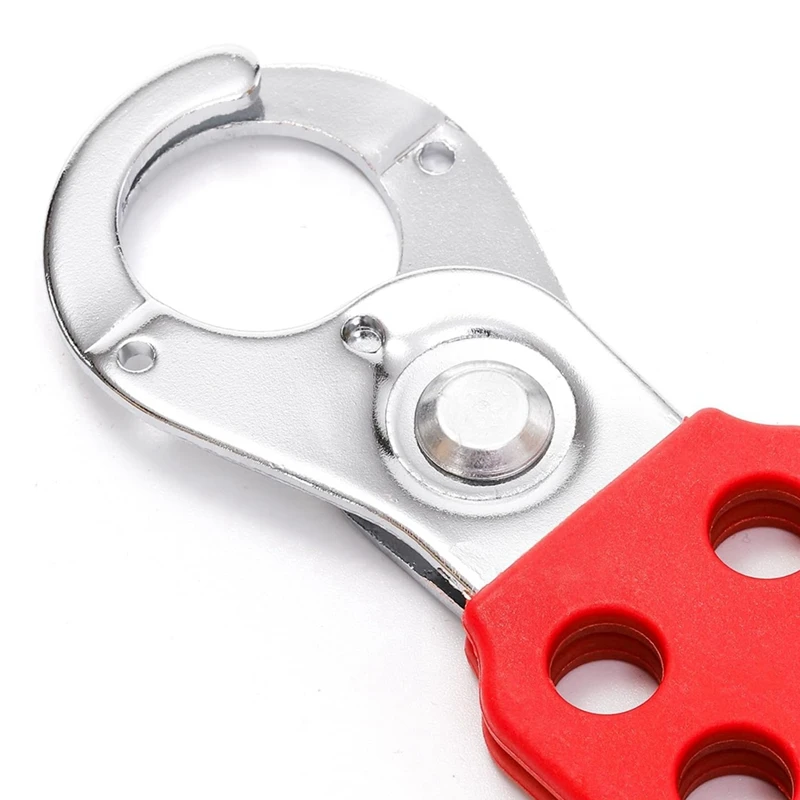 PORK-8 Pack Lock Out Tag Out Hasp,Tamper-Proof Lockout Padlock Hasp, 1 Inch Jaw Diameter Lockout Hasp With 6 Holes Interlock