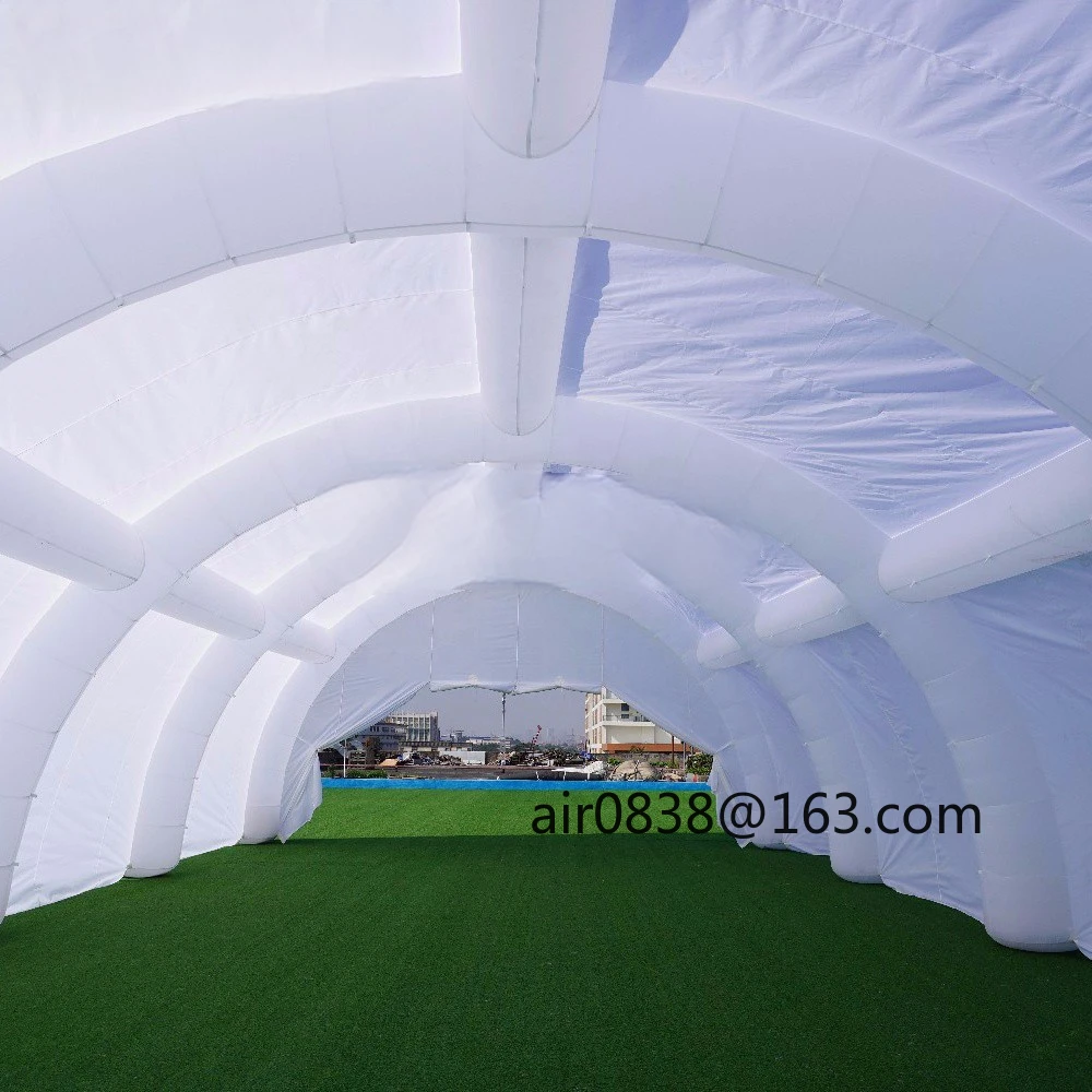 Dome aufblasbares Bogentunnelzelt, Eventgebäude, Sport, Tennisplatz, Pavillon, Fußballzelte, aufblasbares Luftüberdachung für den Verkauf