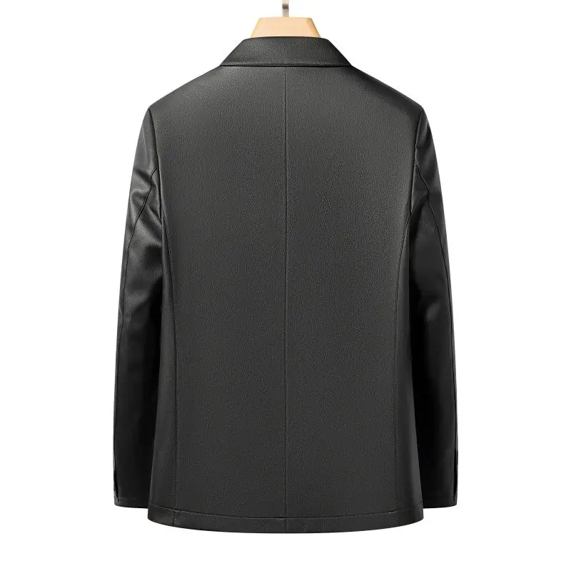 2026 Frühling und Herbst Lederjacken, Lässige Lederanzüge, Herren-Lederjacken und Schaffell-Slim-Fit Hochwertige Jacken – Detail 6