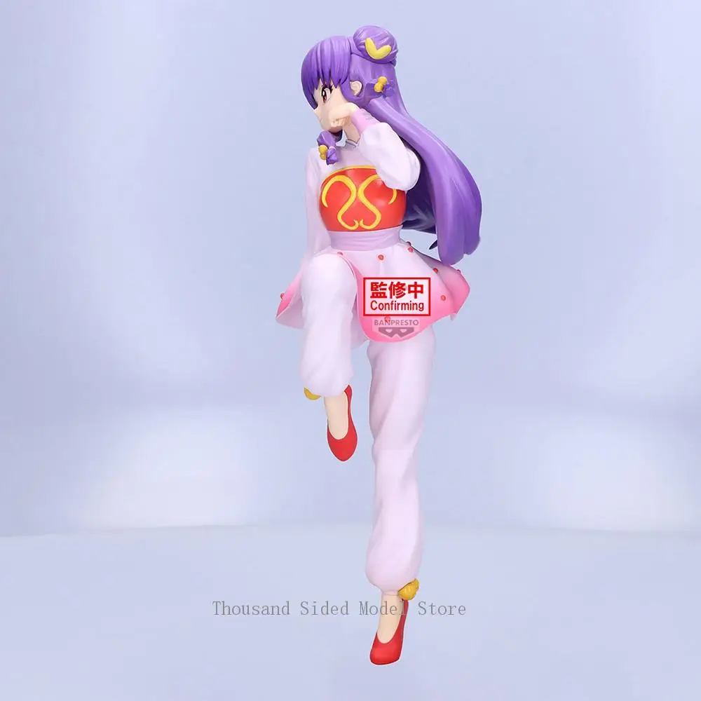 Em estoque original banpresto glitter & glamour ranma 1/2 shampoo 22cm figura de ação anime brinquedos colecionáveis modelo decoração presente