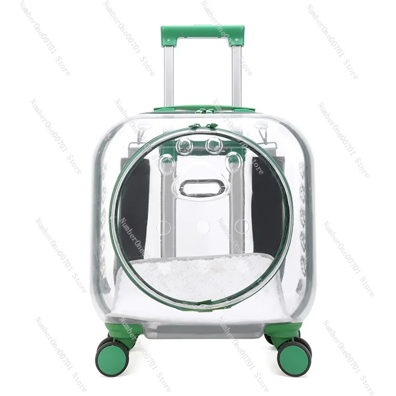 

Trolley Bag Transparent Backpack Pet Bag Cat Bag Large Capacity Cat Outing