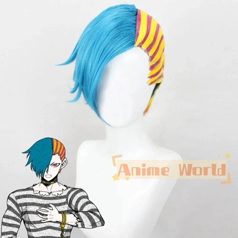 

Your Turn To Die Alice Yabusame Blue Cosplay Wig Halloween Synthetic Hair Heat